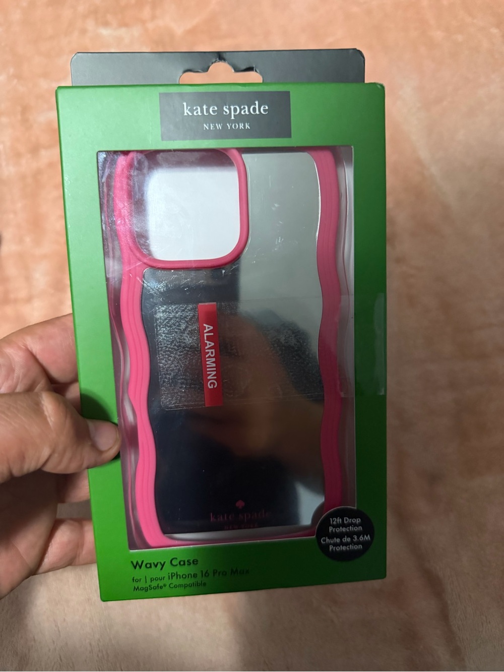 kate spade New York Pink Wavy iPhone 16 pro max